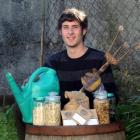 Seed bank founder Bart Acres in his Northeast Valley back yard. Photos by Peter McIntosh.
