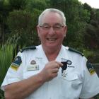 Selwyn Cardno, of Kaka Point, proudly displays his Order of St John medal. Photo by Helena de Reus.