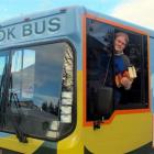 Senior library assistant David Kellett with the bookbus at Willow Park, Cedar Cres,  in Mosgiel,...