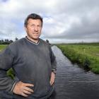 Shane Hildred takes a look at Bull Creek, one of the waterways running through his Henley...