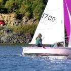 Shanna Verhoef and Emma Rodgers-Bromley, from Bayfield High School,  sail  their Sunburst yacht...