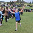 Shea Darwin (10), of St Joseph's School, Balclutha, wins the boys year 5 section of the Otago...