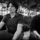 Shellac (from left) Tod Trainer (drums), Bob Weston (bass), and Steve Albini (guitar/vocals)....