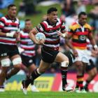 Sherwin Stowers in action for Counties against Waikato in Pukekohe today. Photo Getty Images