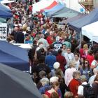 Shoppers throng last year's Thieves Alley market. Photo by Gerard O'Brien.