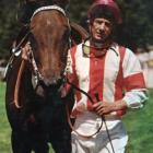 Show Gate and jockey Bob Skelton after winning the 1977 Trentham Stakes. Photo from New Zealand...