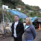 Simon Sutherland and Jennifer Jones say their neighbour has turned two vacant sections next door...