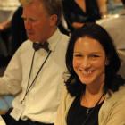 Singapore-based Master of Wine Lisa Perrotti-Brown with Tom Pinckney, of Northburn Station Wines,...