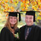 Skye Magic and her father Cedric Magic prepare to graduate from the University of Otago today....