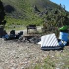 Some of the $4000 of damage caused to the Briar's Gully  campsite  at Labour Weekend.