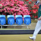 Some of the Carisbrook seats at the North East Valley Bowling Club. Photo by Peter McIntosh.