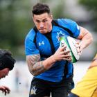 Sonny Bill Williams in action for Panasonic Wild Knights against NTT Communications Shining Arcs...