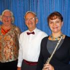 Soprano Judy Bellingham, pianist and organist Donald Cullington and flautist Fiona Pickering play...