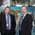Southern District Health Board deputy commissioner Richard Thomson (left), of Dunedin, and Health...