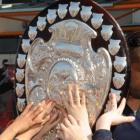 Southland fans try to get their hands on the Shield in Invercargill after their team won it in...
