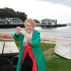 Southland Mayor Frana Cardno with  $5 to pay her Stewart Island/Rakiura visitor levy on the day...