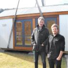 Space Moveable Rooms architect Maarten Hofmans (left) and general manager Ben McGill stand...