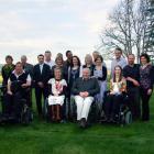 Special guests at the Team Carolyn Long Lazy Lunch (front, from left) Andrew Pickles, Catriona...