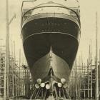 SS Maheno in dry dock in 1905.  Maheno (5282 gross register tonnage) was the Union Steam Ship...