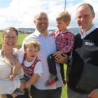 St Clair residents (from left) Angela, Luca (1), Chris  and Matai Thomsen (3), took part in a new...