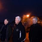 St Clair residents (from left) Peter Haslemore, Bart Smaill and Graeme Newton are angry about...