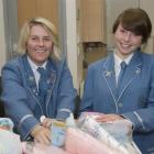 St Hilda's Collegiate pupils Abbey James (left) and Laura MacKay with some of the resources they...