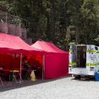 St John staff prepare at the Pike River Coal mine offices, where rescue teams wait for the right...