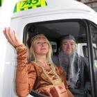 St John Wakatipu ambulance officers Marcelle Noble (medieval princess) and Chris Marr (knight in...