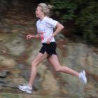 St Kevins College pupil and Triathlon New Zealand youth academy member Reubyn Bisschops trains...