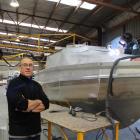 Stabicraft Marine managing director Paul Adams, in the company's Invercargill factory, as boat...
