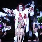 Leah Fitzpatrick (17) portrays a ghoul in a child's nightmare behind fellow Wakatipu High School...