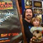 Star Wars fan family (from left) Bryce, Jacob (3), Anwen and Leia (four months) Holtshousen check...