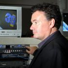 Station chief executive Daryl Clarkson in the control room yesterday with digital conversion...