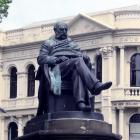 Statue of the Rev Dr Donald Stuart in the Queens Gardens. Photo supplied.