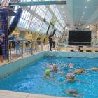 Staying afloat: Aquagold synchronised swimming coaches and former Olympians Nina (left) and Lisa...