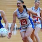 Steel defender Sheryl Scanlan chases the ball during a warm-up game against the Otago development...