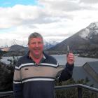 Steve Chisholm, of Queenstown, shows the insulin pen he was forbidden to take into the All Blacks...