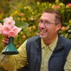 Steve Hootman of the US at the Rhododendron Conference on Monday. Photo by Peter McIntosh.