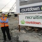 Store manager Paul Wallace  outside the Countdown South Dunedin supermarket which will open in...