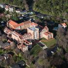 Sun lights up Knox College in Opoho, Dunedin. Photo supplied.