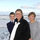 Surf Life Saving New Zealand Awards of Excellence, Volunteer of the Year Pru Casey (centre) with...