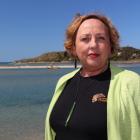 Suzanne Ellison (58), who is manager of the Kati Huirapa Runaka ki Puketeraki. Behind her is the...