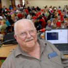 Syd Adie begins his 41st year of running housie in Dunedin. Photo by Gregor Richardson.