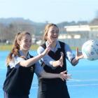 Taieri College netballers Natasha Renshaw (left) and Rachel Beattie had tournaments to remember...