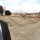Taieri College principal David Hunter at what will eventually become the school's new reception...