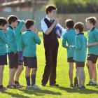 Taieri College pupil  and East Taieri Primary School rugby team coach Christian Henderson (16)...