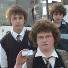 Taieri College pupils (from left) Shaun (16), Kayne (15) and Josh (13) Anderson say using public...