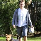 Taieri teenager Austen Haig is back on his feet again, walking with Oakley, the family pet, four...