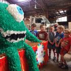 Taking a close look at the "Monsters" Alexandra Plunket float, which is one of six that will...