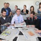 Taking a closer look at the news yesterday are Aoraki Polytechnic journalism tutor Stu Oldham ...